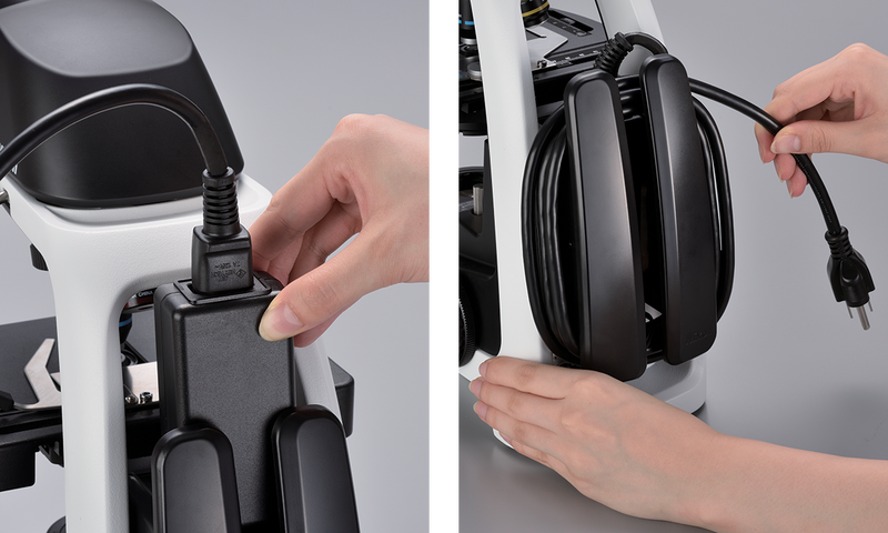 Integriertes Kabelwickelsystem