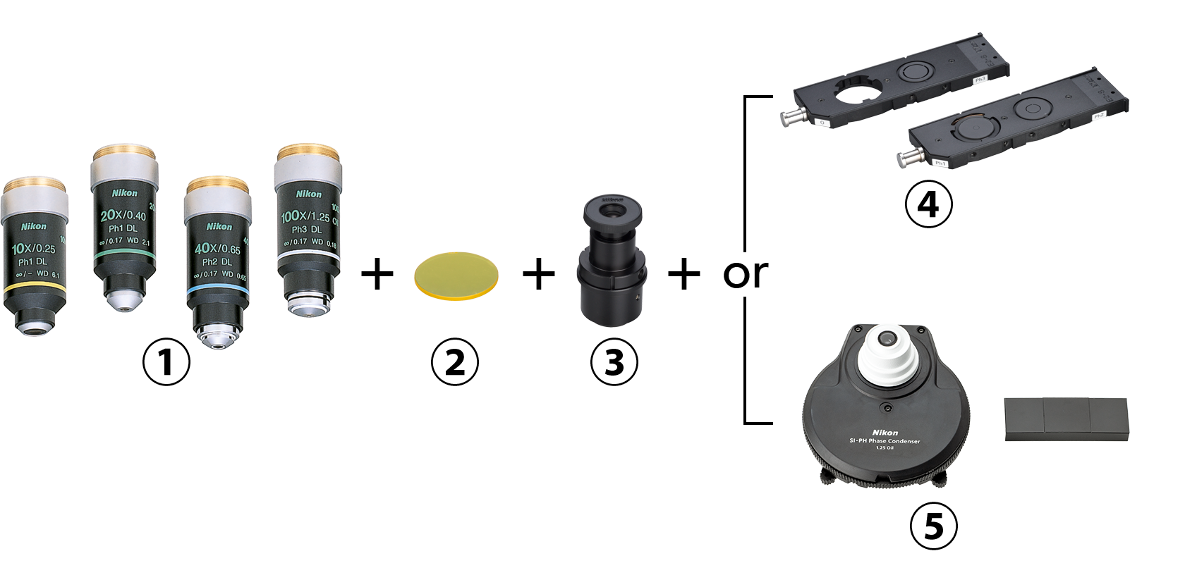 Phasenkontrast Zubehör