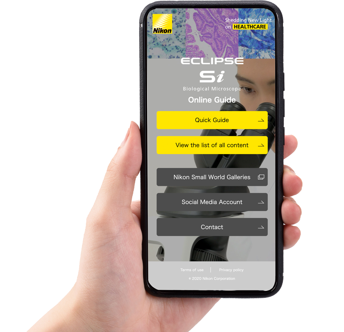 Smartphone Ansicht Online-Guide