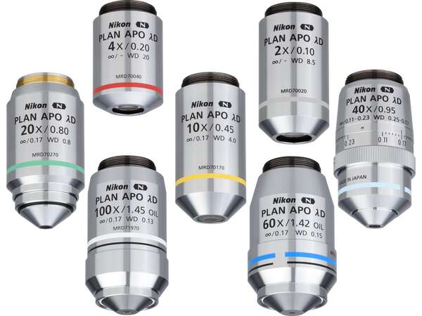 CFI Plan Apochromat Lambda D Series | Optics | Microscope Products