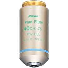ニコン対物レンズ Plan Fluor 40x/0.75 Ph2 DLL【美品】-