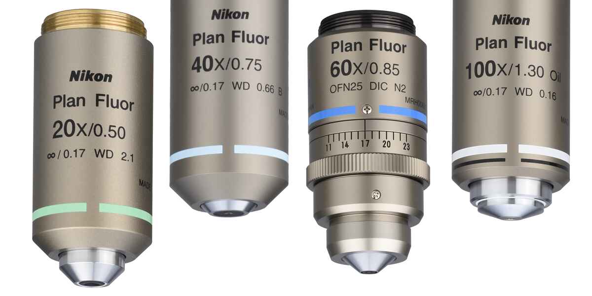 型式はPlanFluoニコン 対物レンズ Plan Fluor 40x /0.75 DIC M【美品】