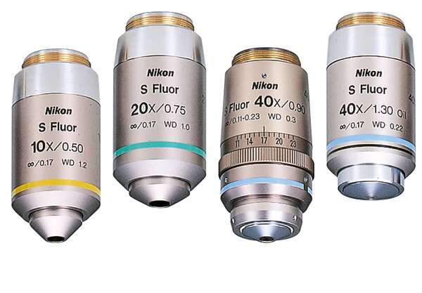 Nikon顕微鏡　対物レンズ　DLLシリーズ　4種